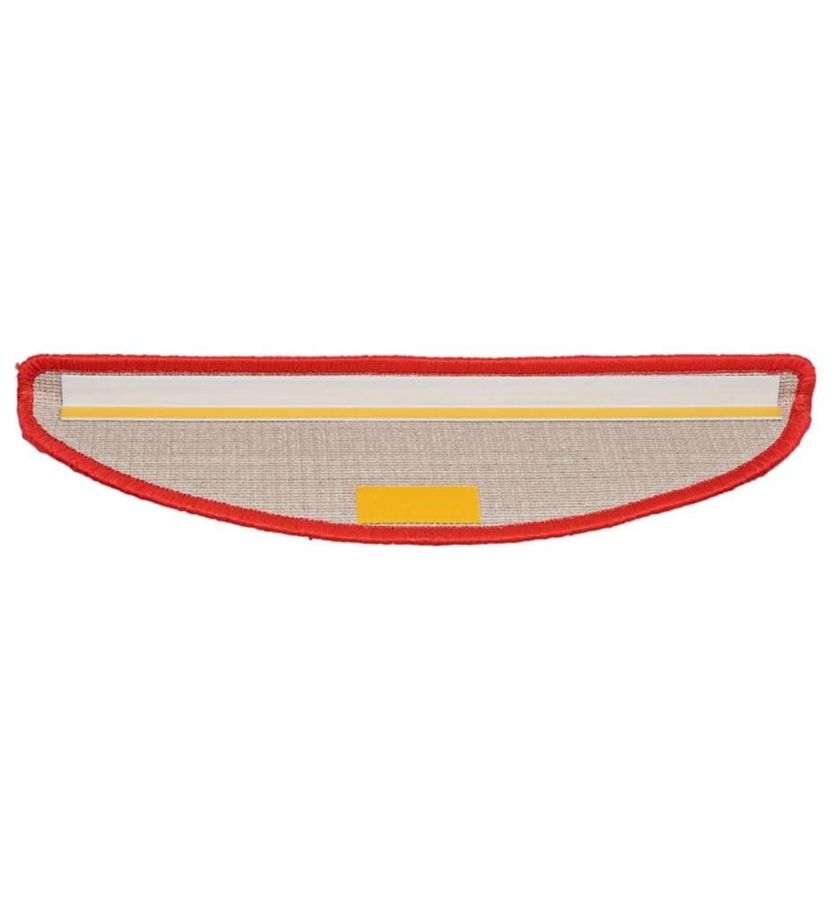 Stufenmatten 15 Stk. 56x17x3 cm Rot Halbrund