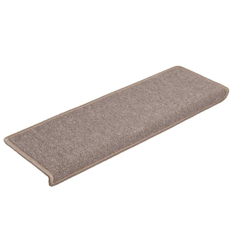Stufenmatten 15 Stk. 65x21x4 cm Hellbraun Rechteckiger Rand