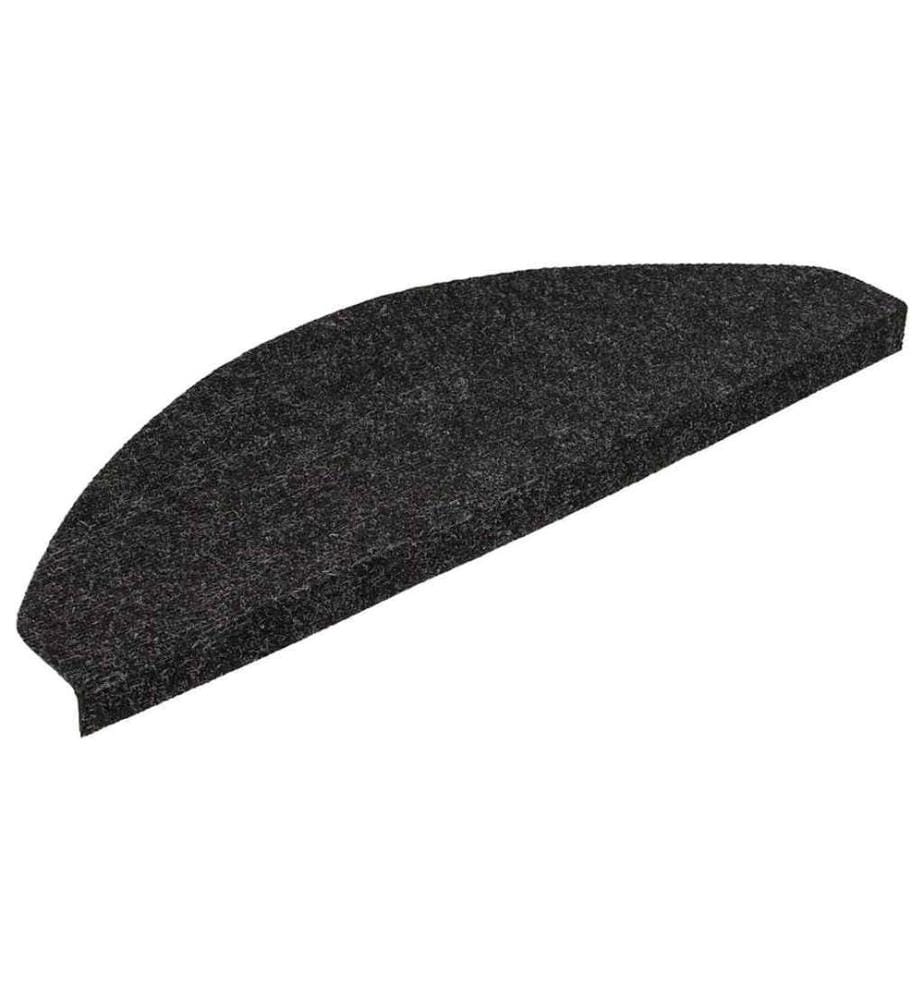 Stufenmatten Selbstklebend 15 Stk. 56x17x3 cm Schwarz