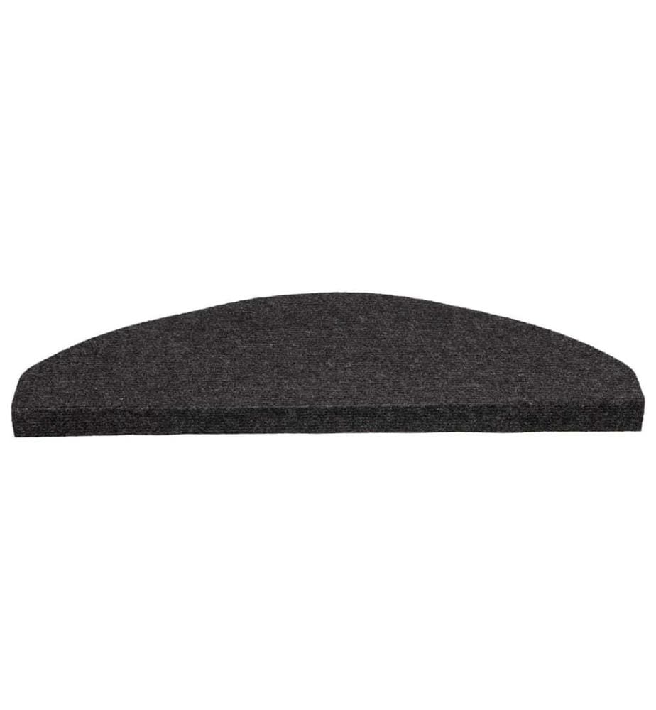Stufenmatten Selbstklebend 15 Stk. 65x22,5x3,5 cm Schwarz