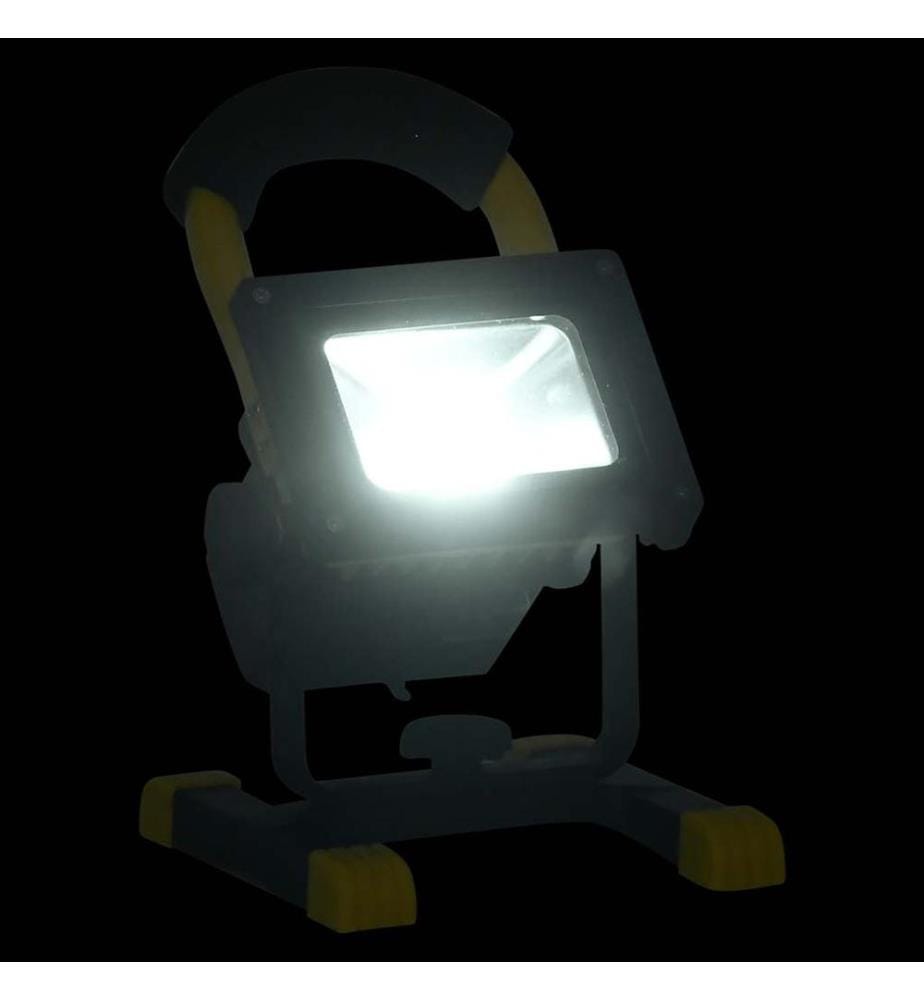 Projecteur à LED rechargeable avec poignée 30 W Blanc froid