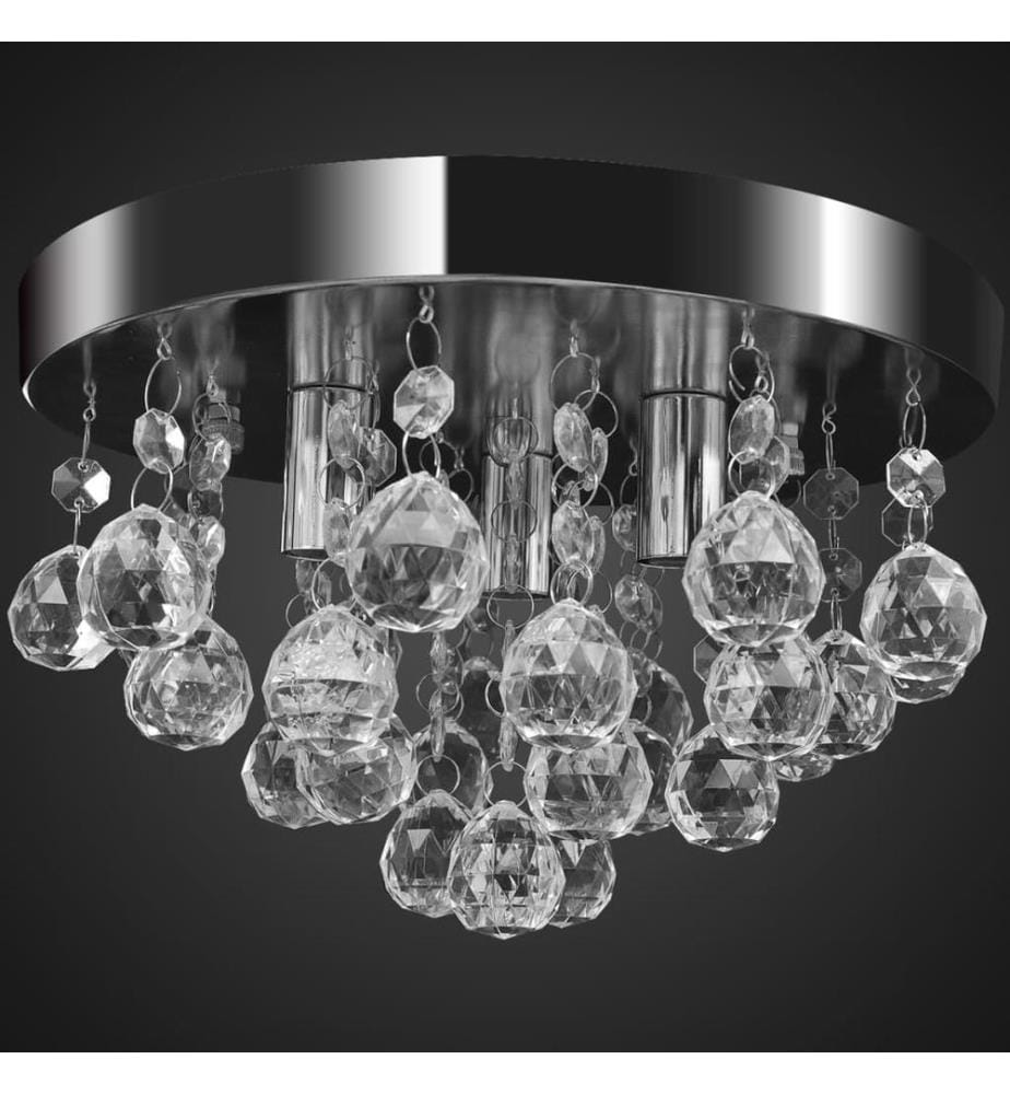 Kronleuchter Deckenleuchte Kristall Design Lüster Chrom