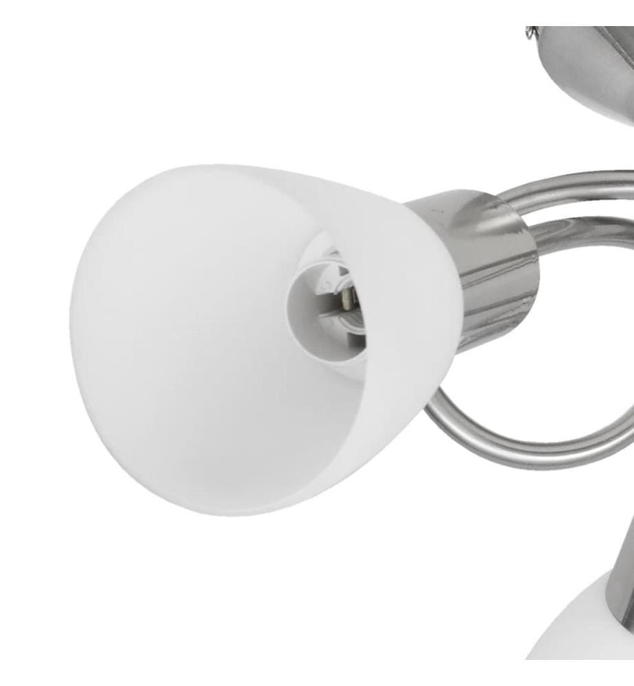 Deckenleuchte mit Glas-Lampenschirmen für 3 E14 Glühlampen