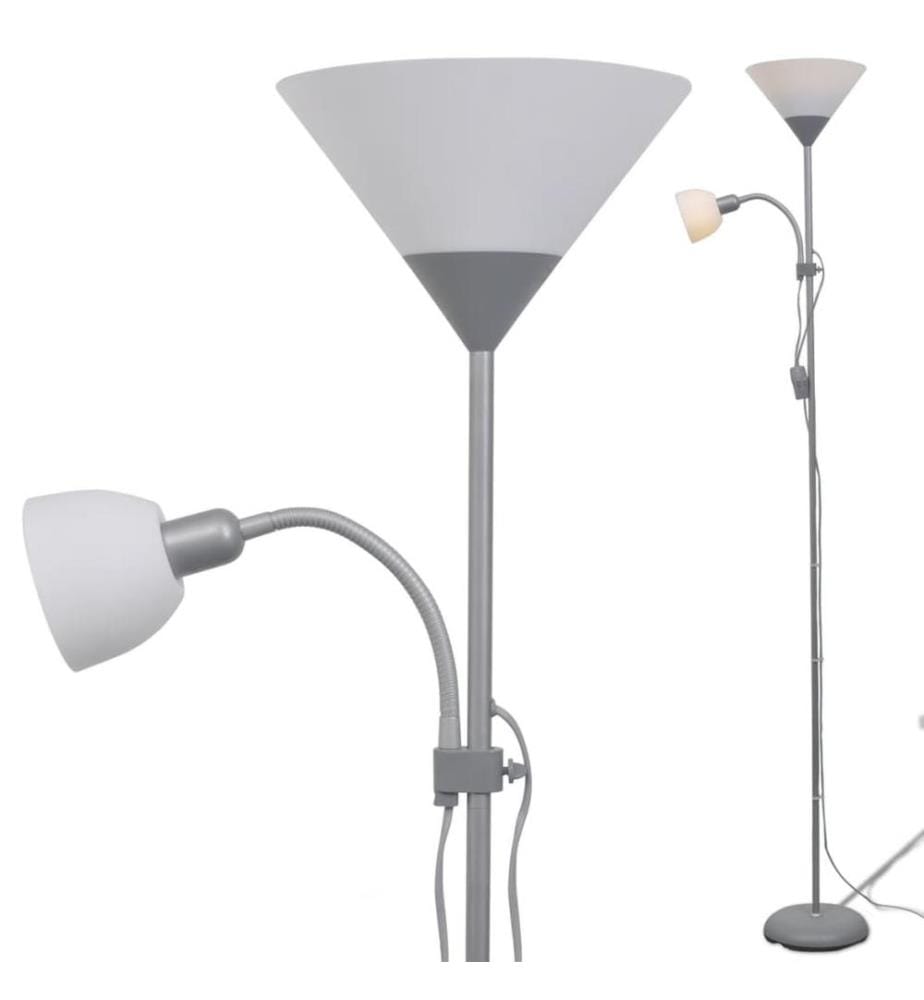 Stehlampe Grau