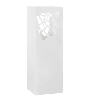 Regenschirmständer Steinen-Design Stahl Weiss