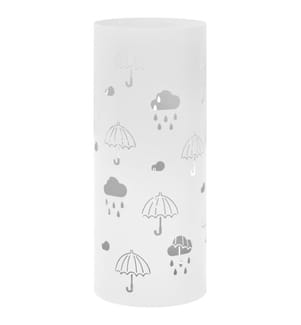 Regenschirmständer Regenschirm-Motiv Stahl Weiss