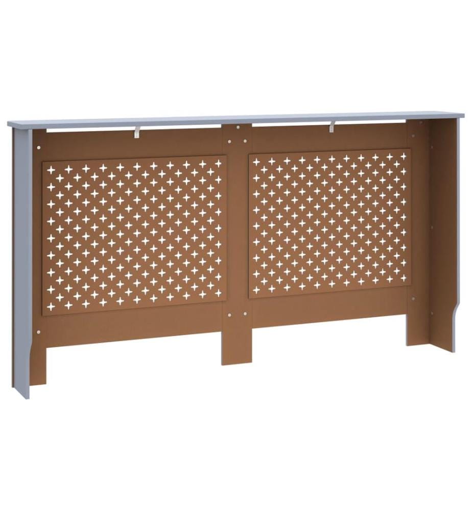 Cache-radiateur anthracite 152x19x81,5 cm MDF