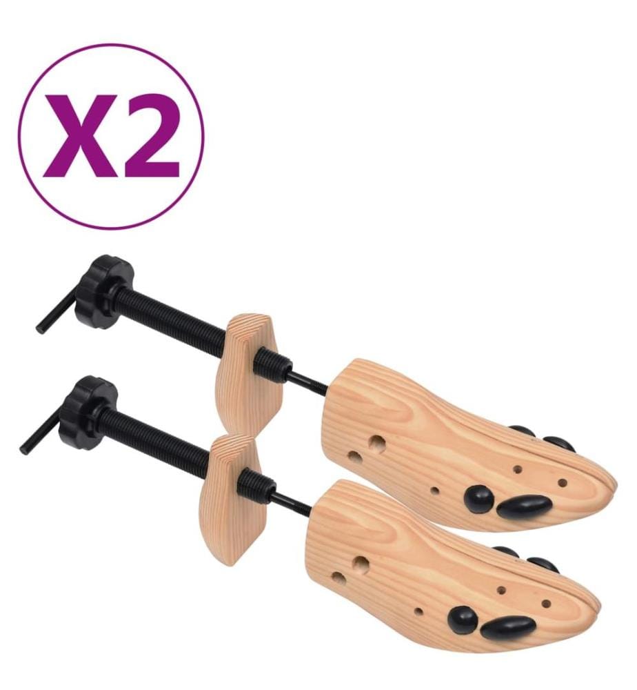 Schuhspanner 2 Paar Grösse 36-40 Kiefer Massivholz