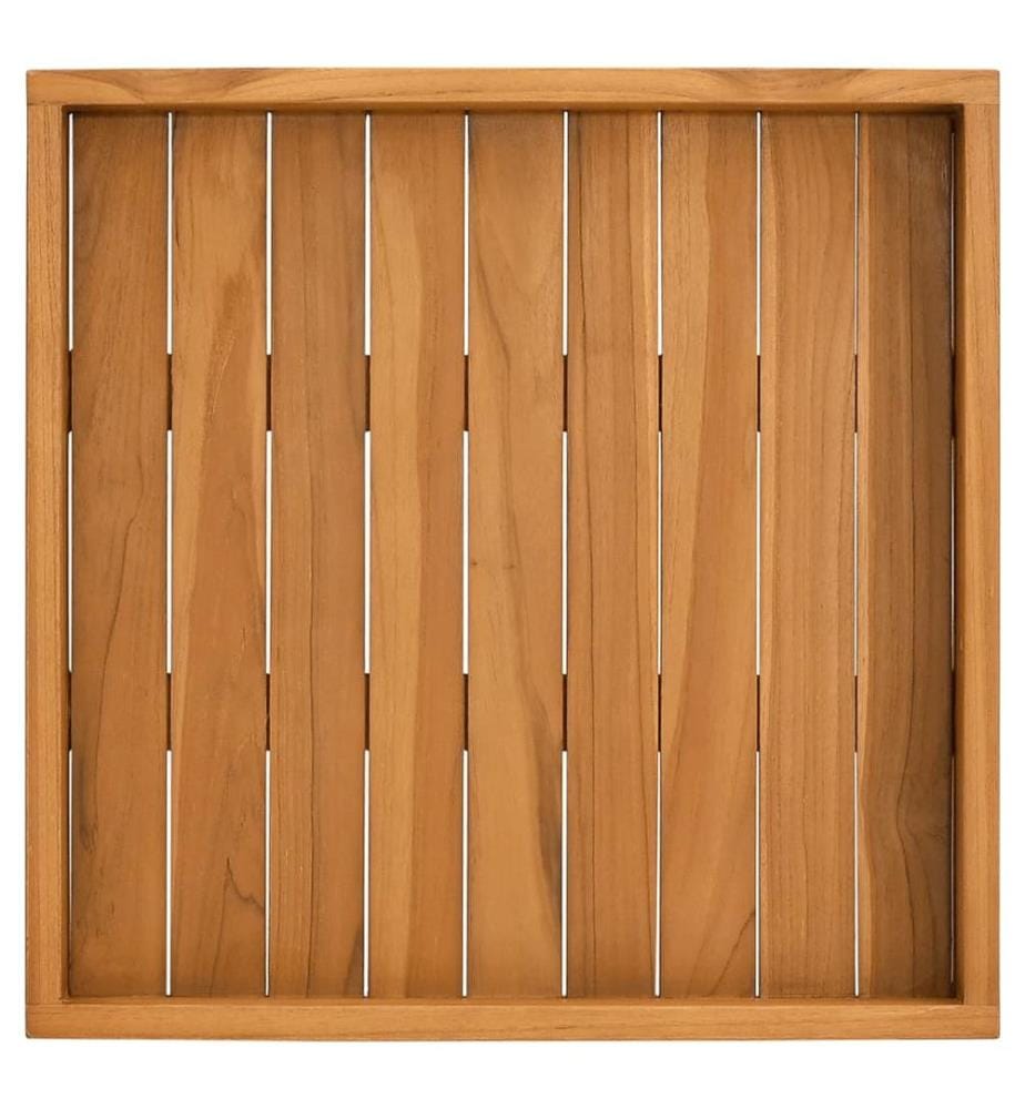 Serviertablett 50x50 cm Massivholz Teak