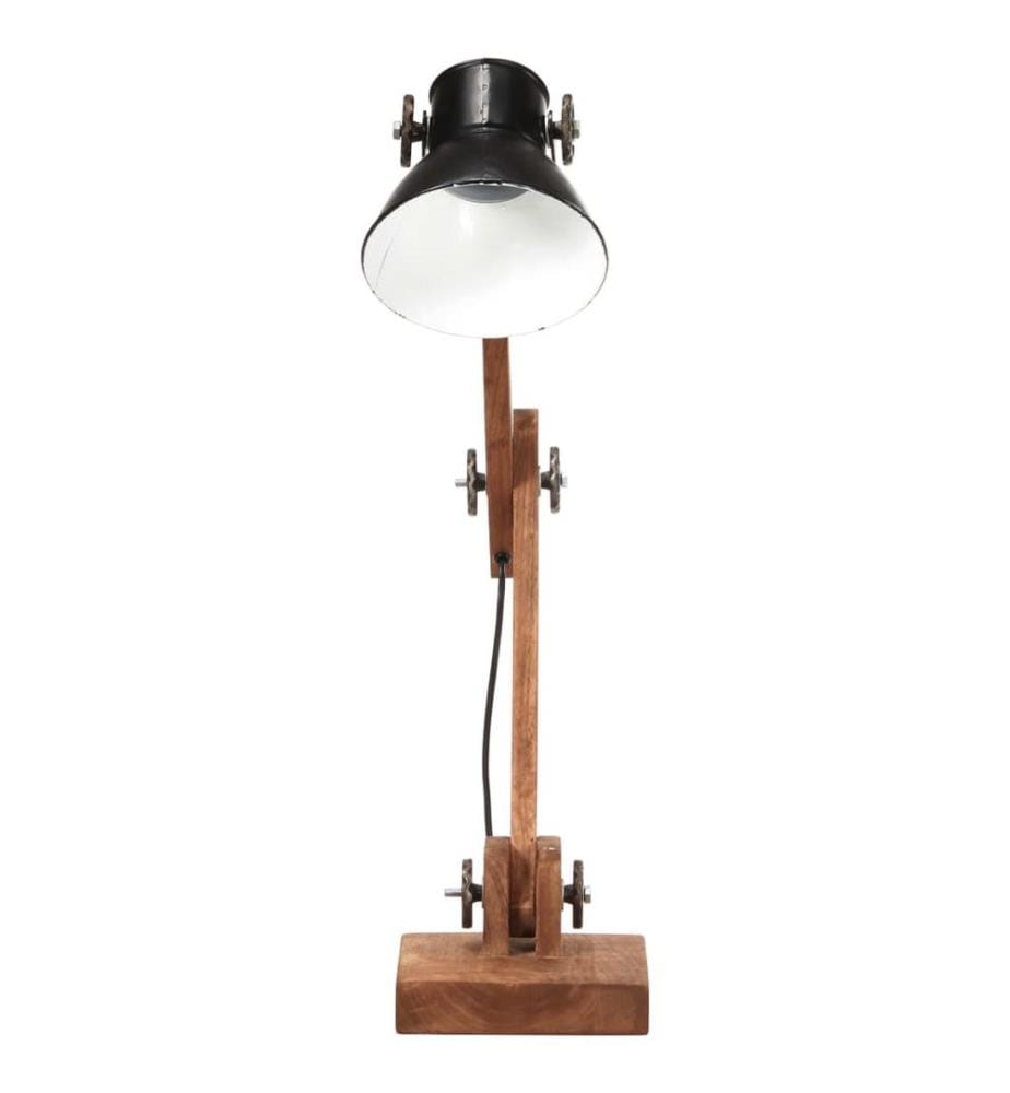 Lampe de bureau industrielle Noir Rond 58x18x90 cm E27