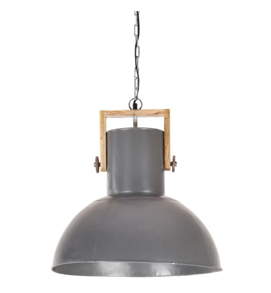 Lampe suspendue industrielle 25 W Gris Rond Manguier 52 cm E27