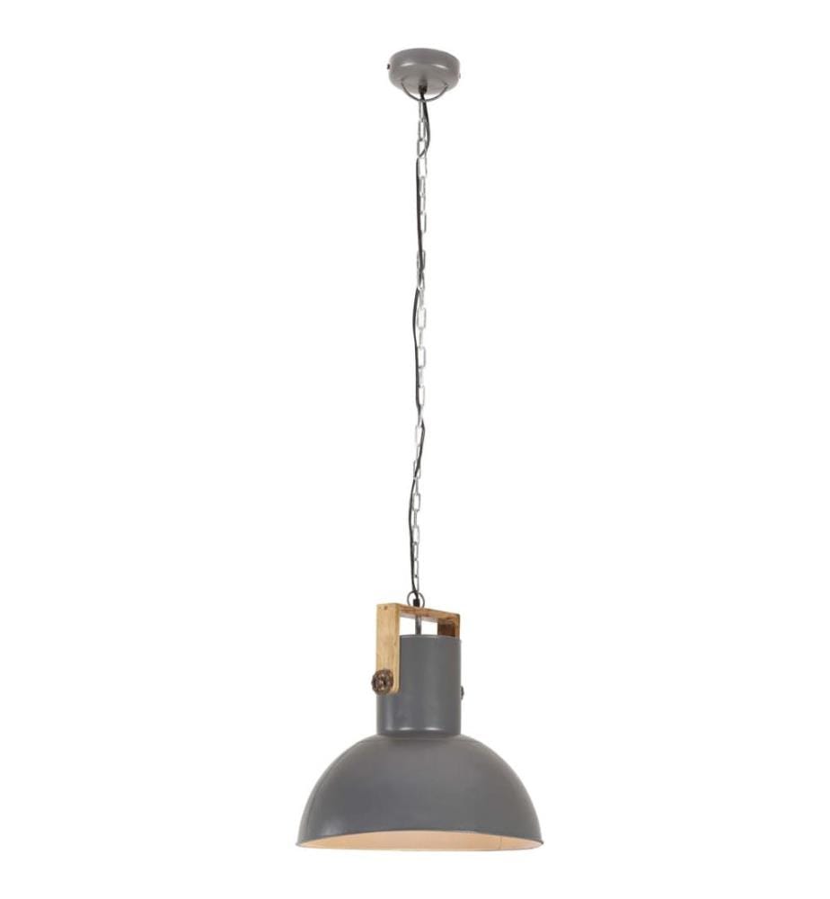 Lampe suspendue industrielle 25 W Gris Rond Manguier 52 cm E27