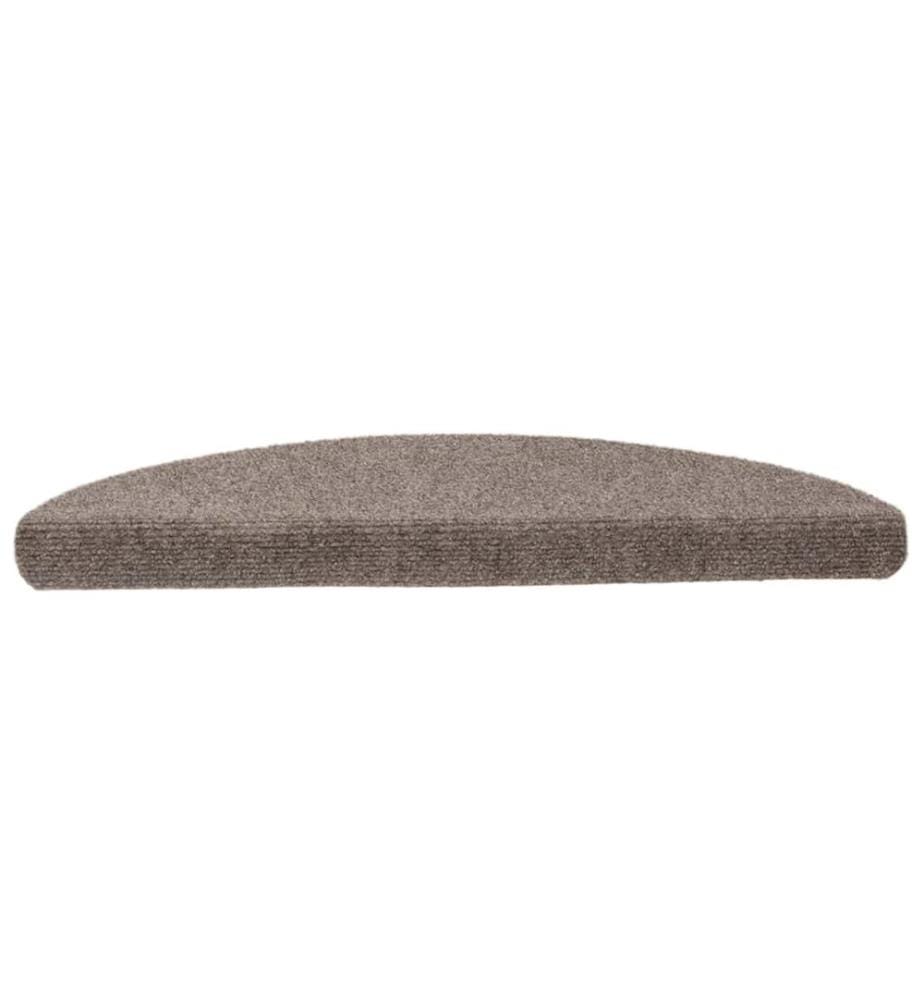 Stufenmatten Selbstklebend 15 Stk. 56x17x3 cm Beige Halbrund