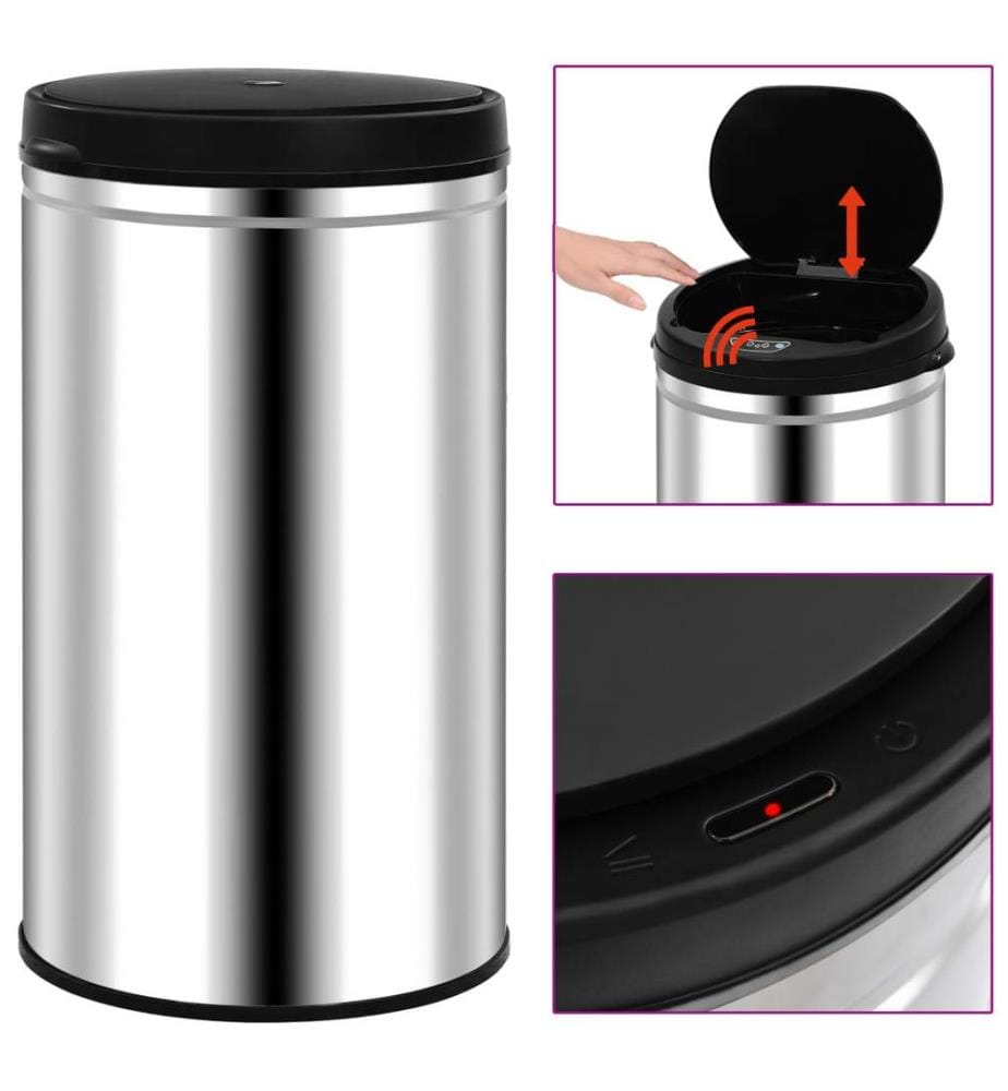 Automatischer Sensor-Mülleimer 60 L Edelstahl