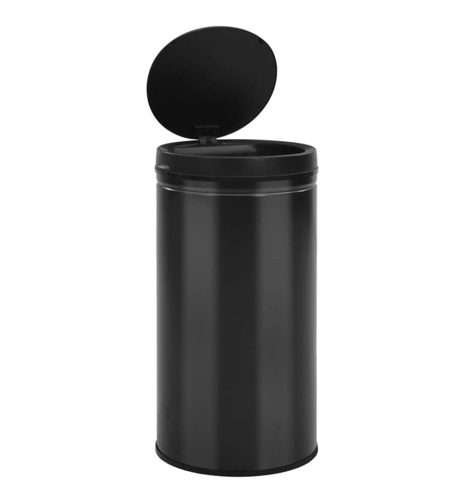 Automatischer Sensor-Mülleimer 60 L Kohlenstoffstahl Schwarz