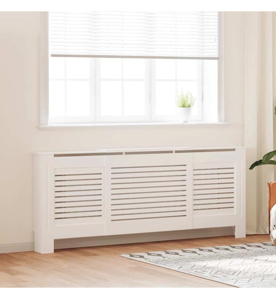 Cache-radiateur MDF Blanc 205 cm