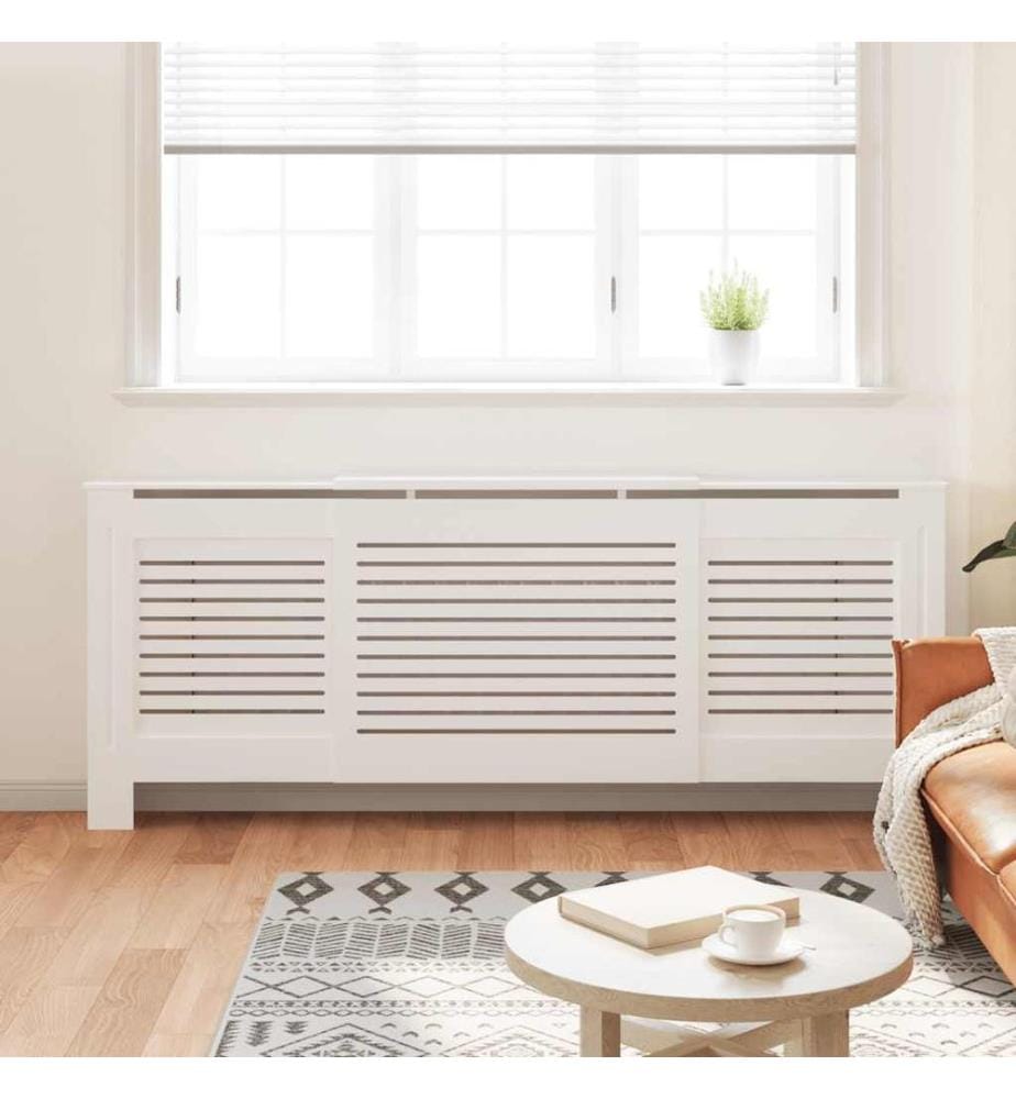 Cache-radiateur MDF Blanc 205 cm