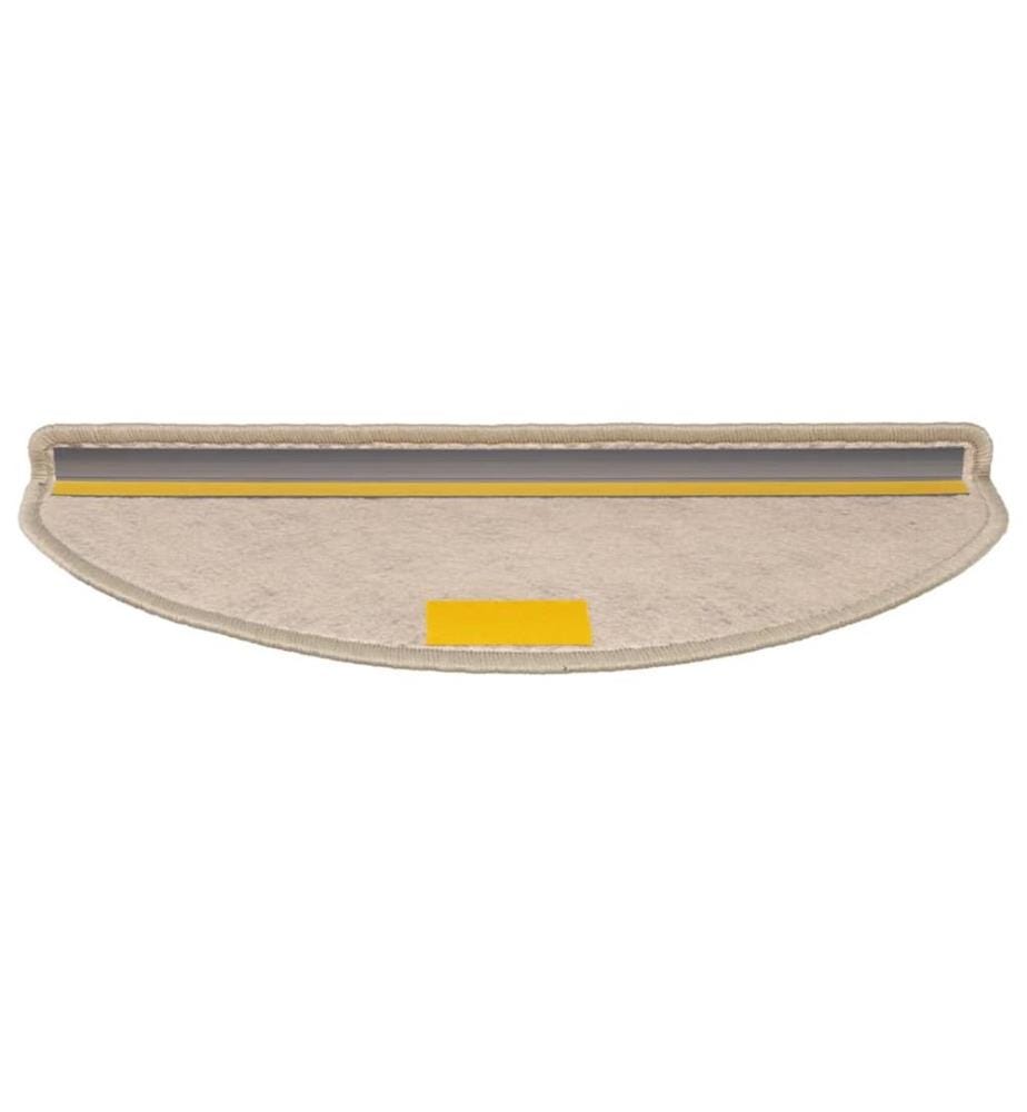 Treppenmatten Selbstklebend Sisal 15 Stk. 65x21x4cm Dunkelbeige
