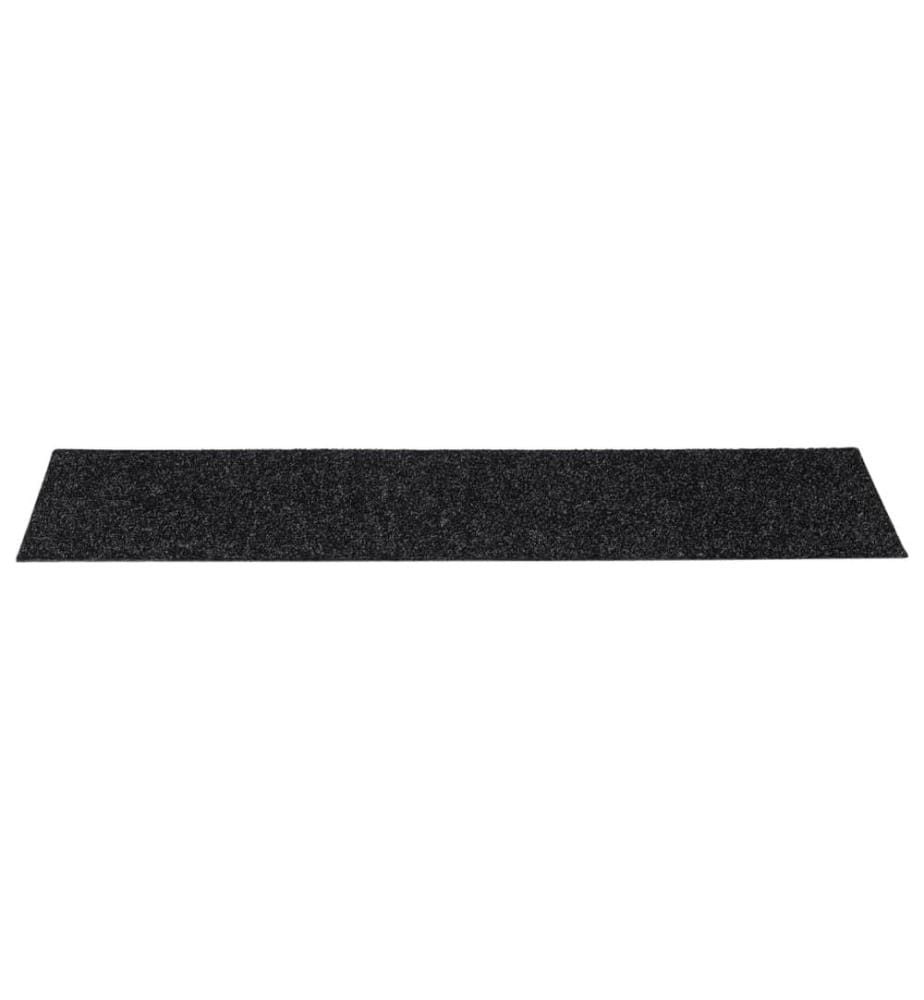 Stufenmatten Selbstklebend 15 Stk. 76x20 cm Schwarz Rechteckig