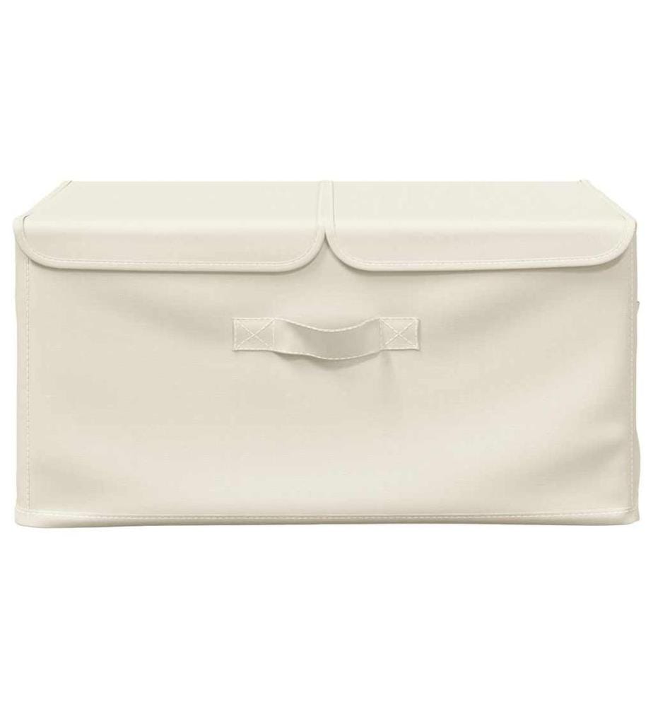 Aufbewahrungsbox Stoff 50x30x25 cm Creme
