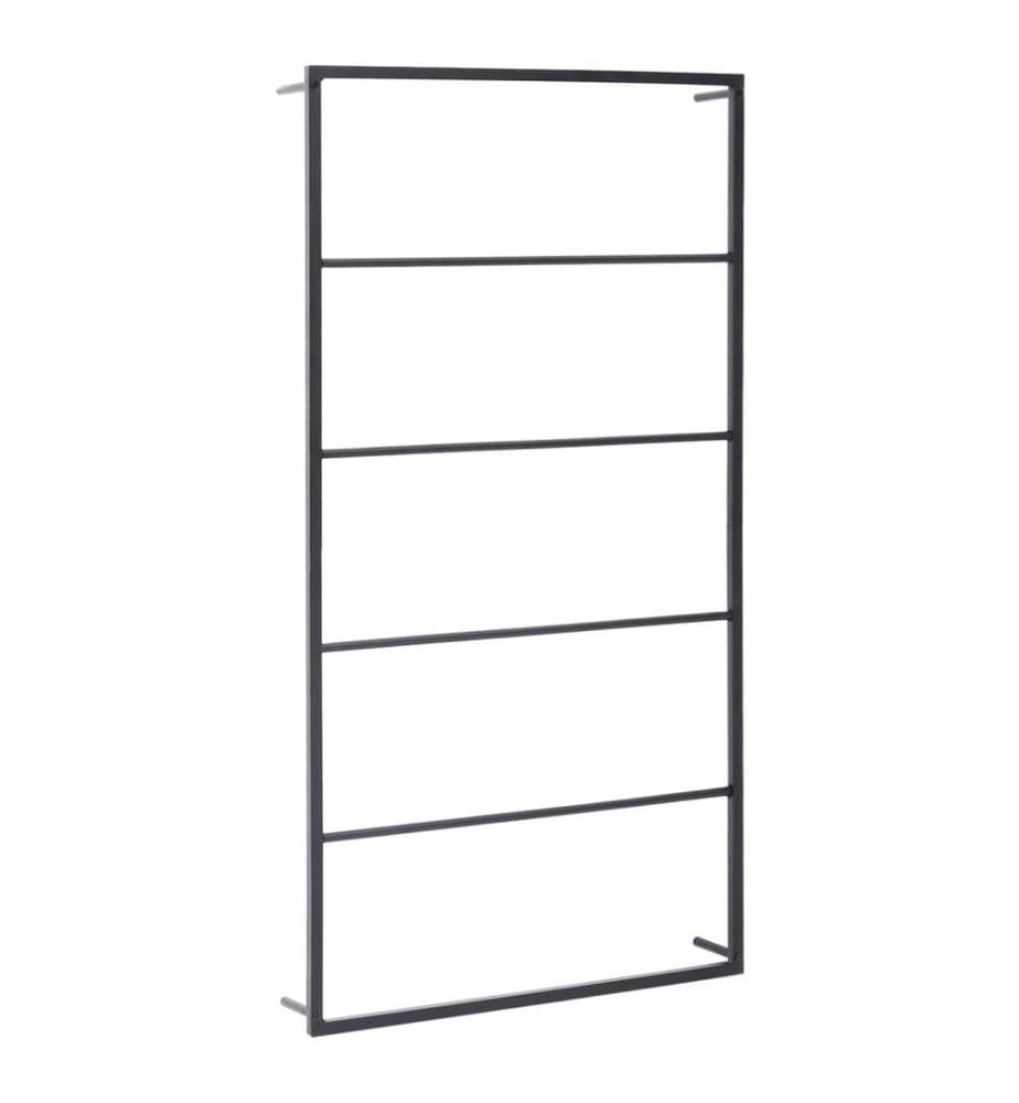 Porte-serviette Noir 60x10x116 cm Acier