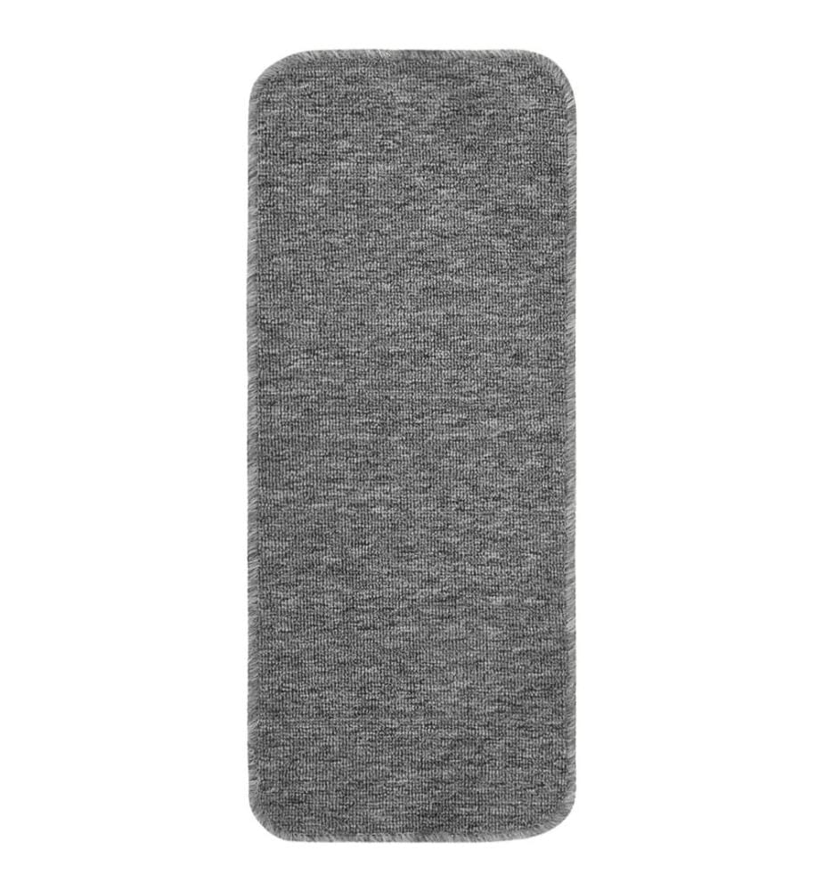 Antirutsch Stufenmatten 15 Stk. 60x25 cm Grau Rechteckig