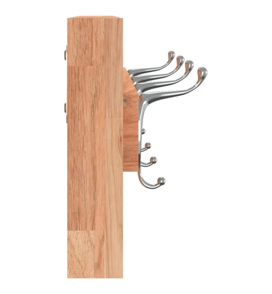 Cintre mural 42x8,5x14 cm Bois massif de noyer