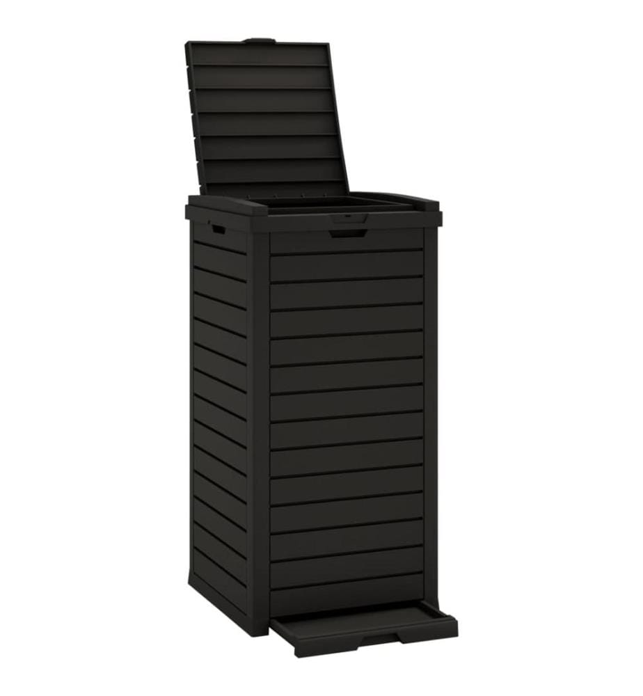 Outdoor-Mülltonne Schwarz 41x41x86 cm Polypropylen