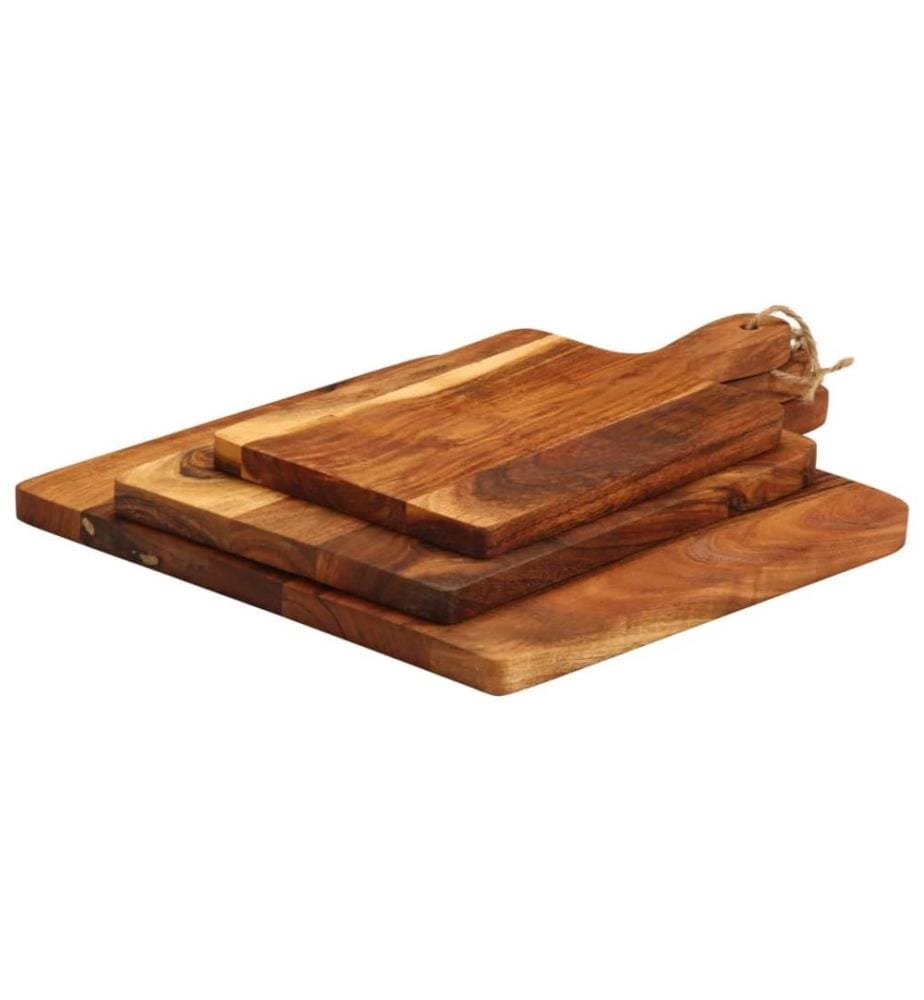 Planche à découper 3 pcs cm bois d'acacia massif