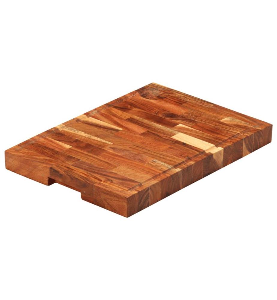 Planche à découper 42x30x4 cm bois d'acacia massif