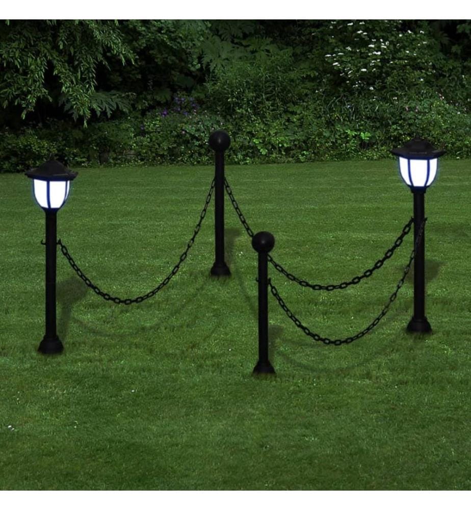 2x LED Lampe Solarleuchte Aussenlampe Gartenleuchte Laterne