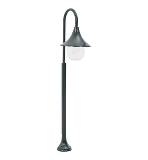 Garten-Pollerleuchte E27 120 cm Aluminium Dunkelgrün
