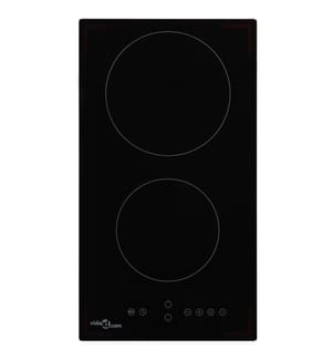 Glaskeramik-Kochfeld mit 2 Platten Touch Control 3000 W