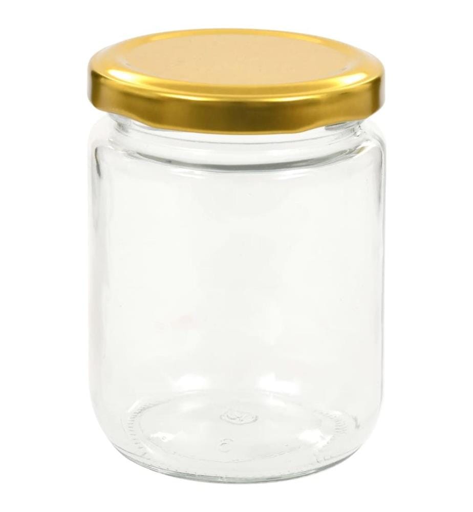 Marmeladengläser mit Goldenem Deckel 48 Stk. 230 ml