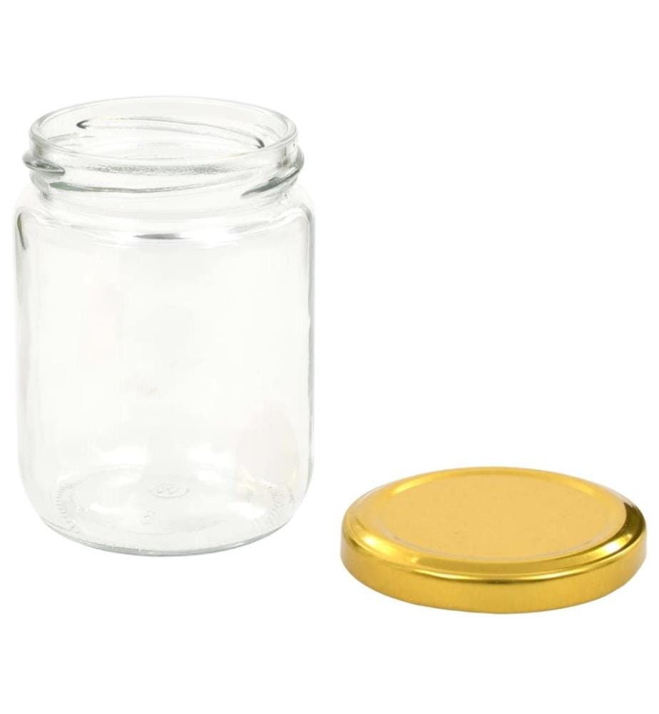 Marmeladengläser mit Goldenem Deckel 48 Stk. 230 ml