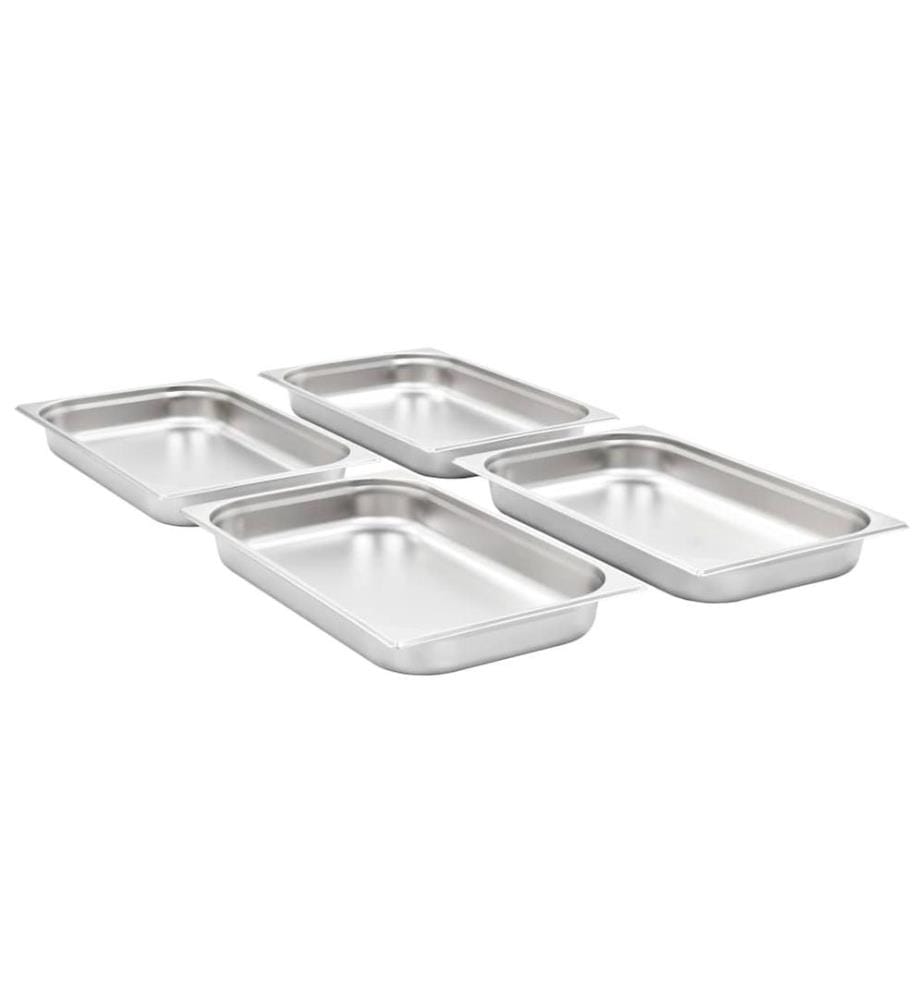 Gastronormbehälter 4 Stk. GN 1/1 65 mm Edelstahl