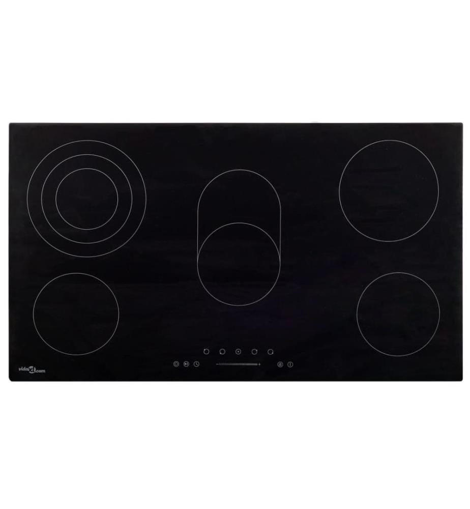 Glaskeramik-Kochfeld mit 5 Platten Touch Control 77 cm 8500 W
