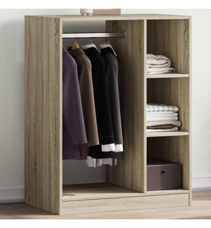 Kleiderschrank Sonoma-Eiche 77x48x102 cm Holzwerkstoff