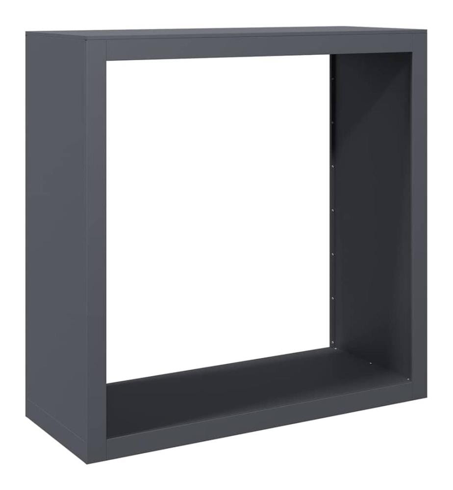 Brennholzregal Anthrazit 100x40x100 cm Stahl