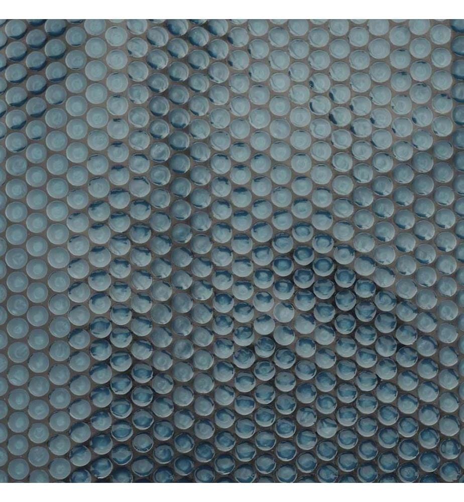 Treibende Pool-Solarplane PE 400x200 cm Schwarz und Blau