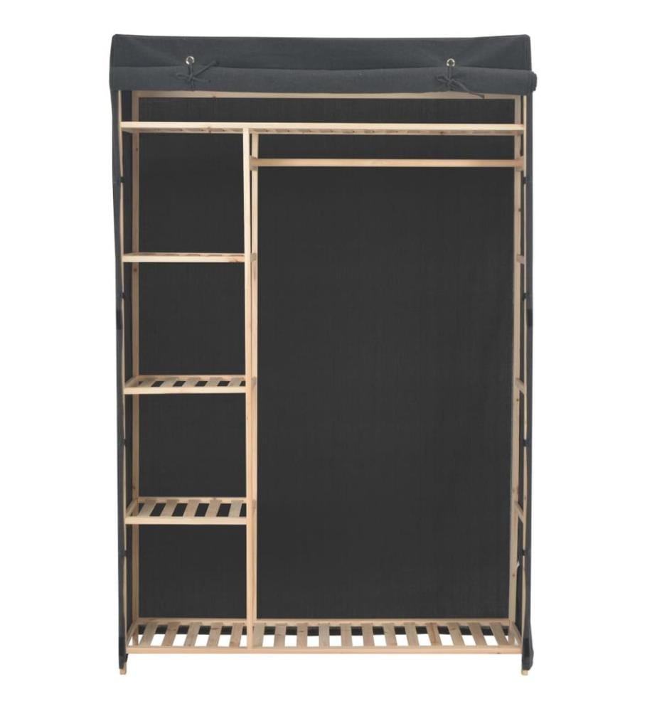 Kleiderschrank Grau 110 x 40 x 170 cm Stoff