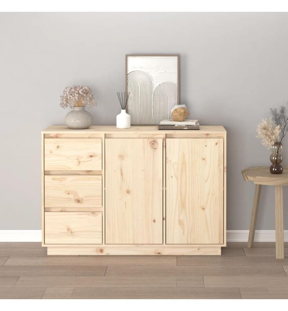 Sideboard 111x34x75 cm Massivholz Kiefer