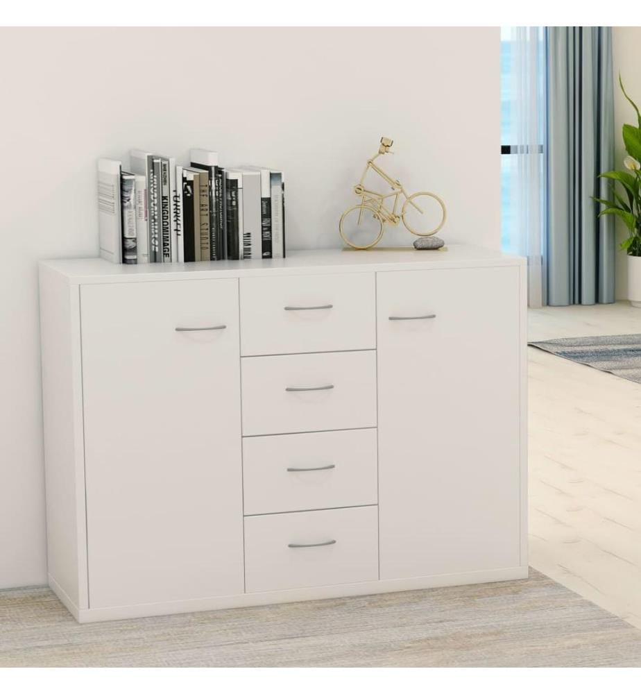 Sideboard Weiss 88x30x65 cm Holzwerkstoff