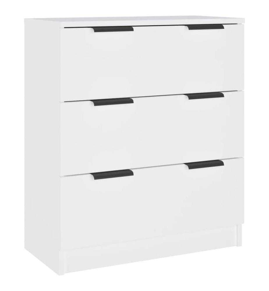 3-tlg. Sideboards Weiss Holzwerkstoff
