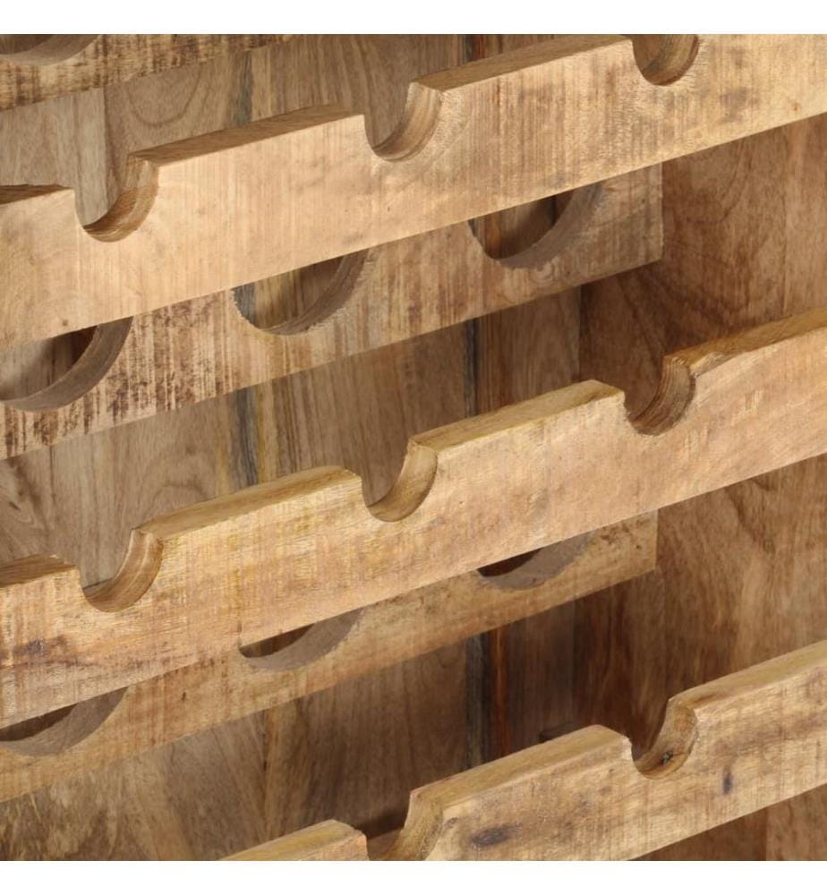 Weinschrank 62x33x78,5 cm Raues Mangoholz