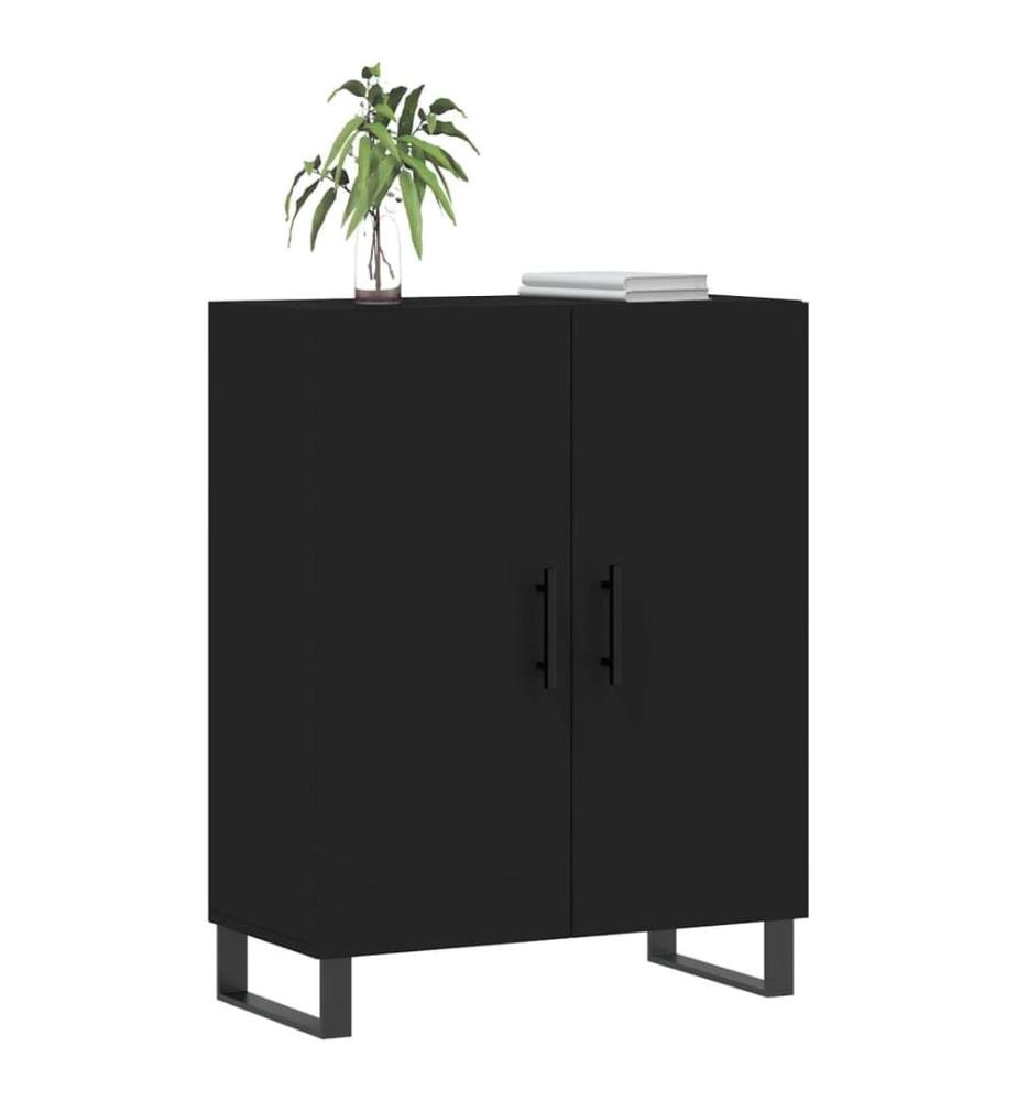 Sideboard Schwarz 69,5x34x90 cm Holzwerkstoff