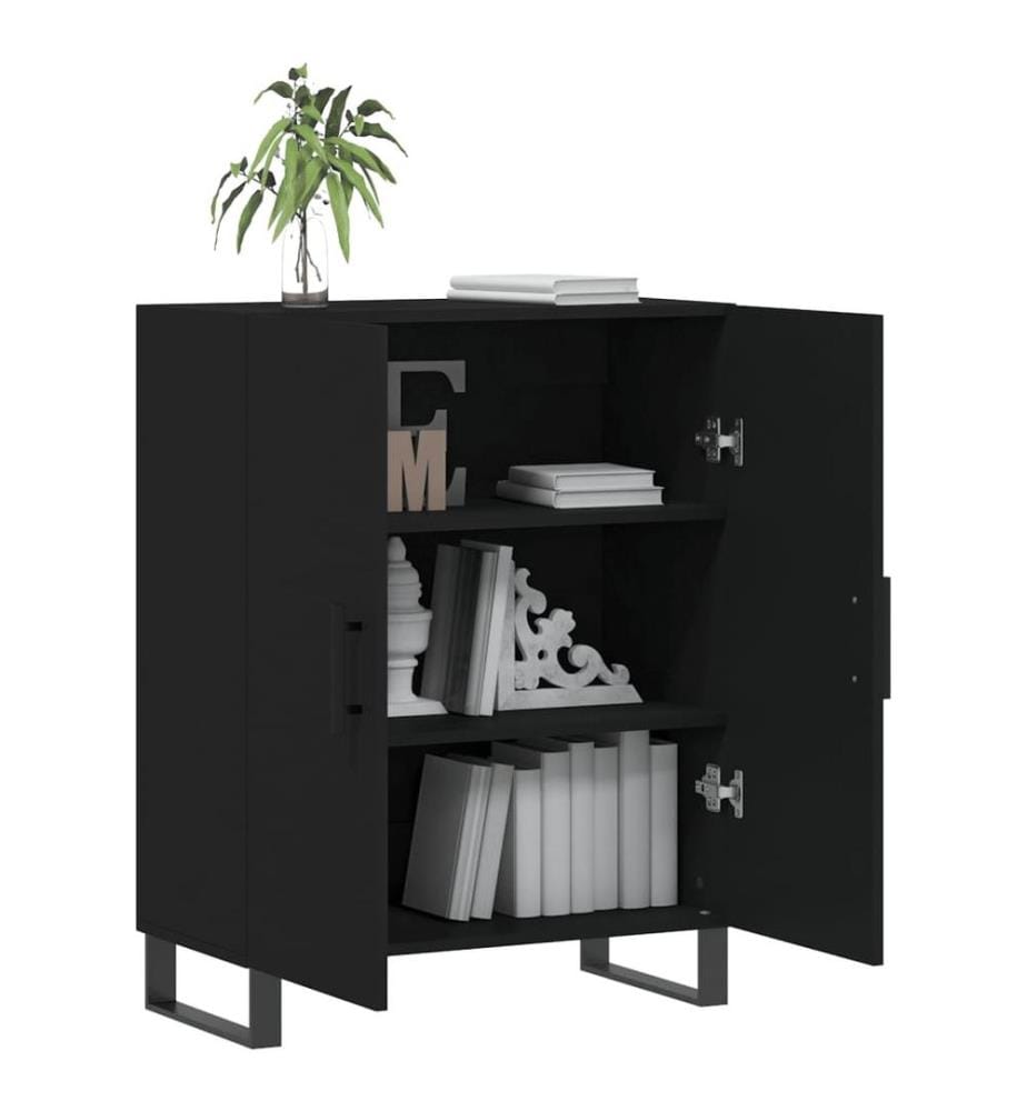 Sideboard Schwarz 69,5x34x90 cm Holzwerkstoff