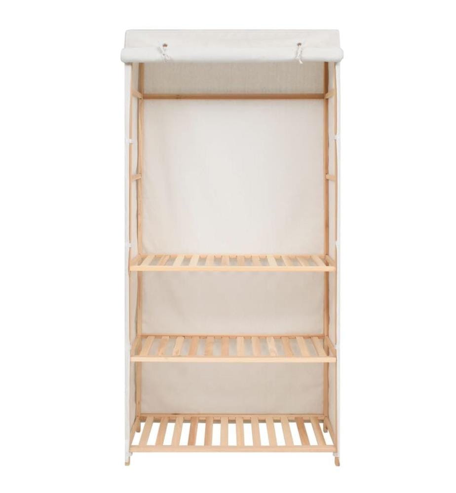 Kleiderschrank mit 3 Ebenen 79 x 40 x 170 cm