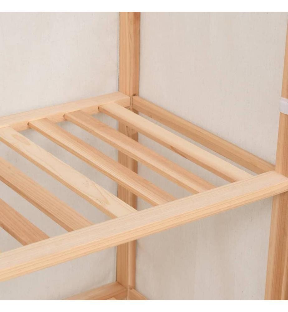 Kleiderschrank mit 3 Ebenen 79 x 40 x 170 cm