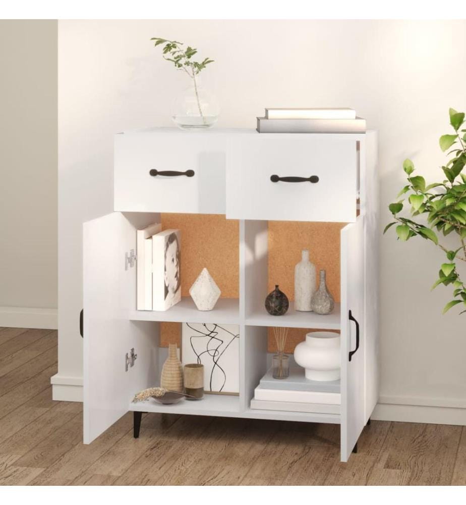 Sideboard Weiss 69,5x34x90 cm Holzwerkstoff